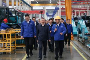 中國(guó)聯(lián)通黨組書(shū)記、董事長(zhǎng)王曉初到訪山河智能