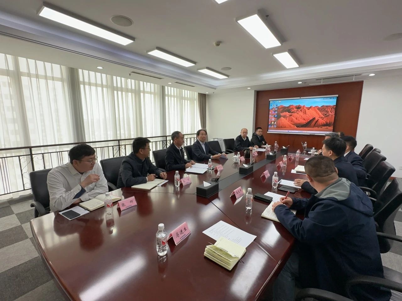 山河智能董事長付向東帶隊拜訪中煤地質總局、大地特勘公司